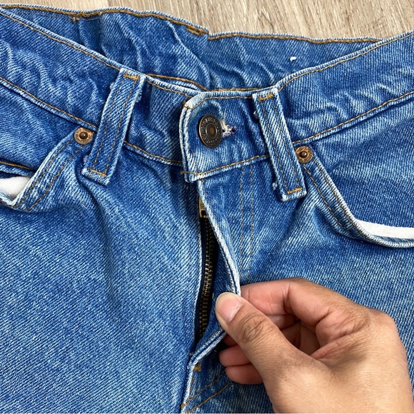 Vintage Levi's Orange Tab Straight Leg Crop Jeans W28 L24 - Picture 4 of 14